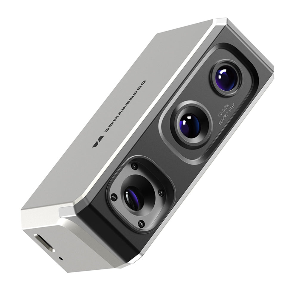 3DMakerpro Seal 3D Scanner, Blue Light Source, 0.01mm Accuracy, 0.05mm Resolution, 10fps Frame Rate, Visual Tracking, Anti-Shaking, 100x75mm Single Capture Range, 180-280mm Work Distance, 24-bit Color Scanning