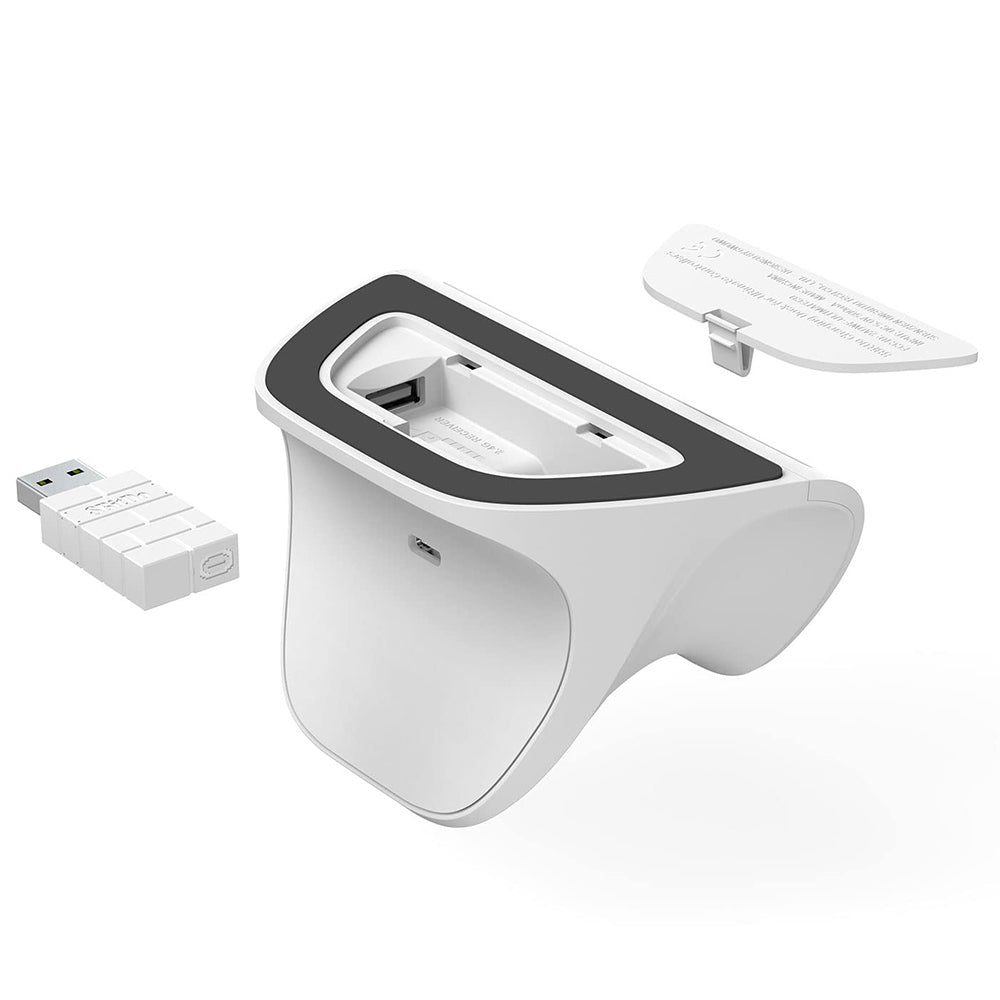 8Bitdo Ultimate Gaming Controller with Charging Dock, Hall Effect Sensing Joystick, Compatible with Switch, Windows & Steam Deck - White