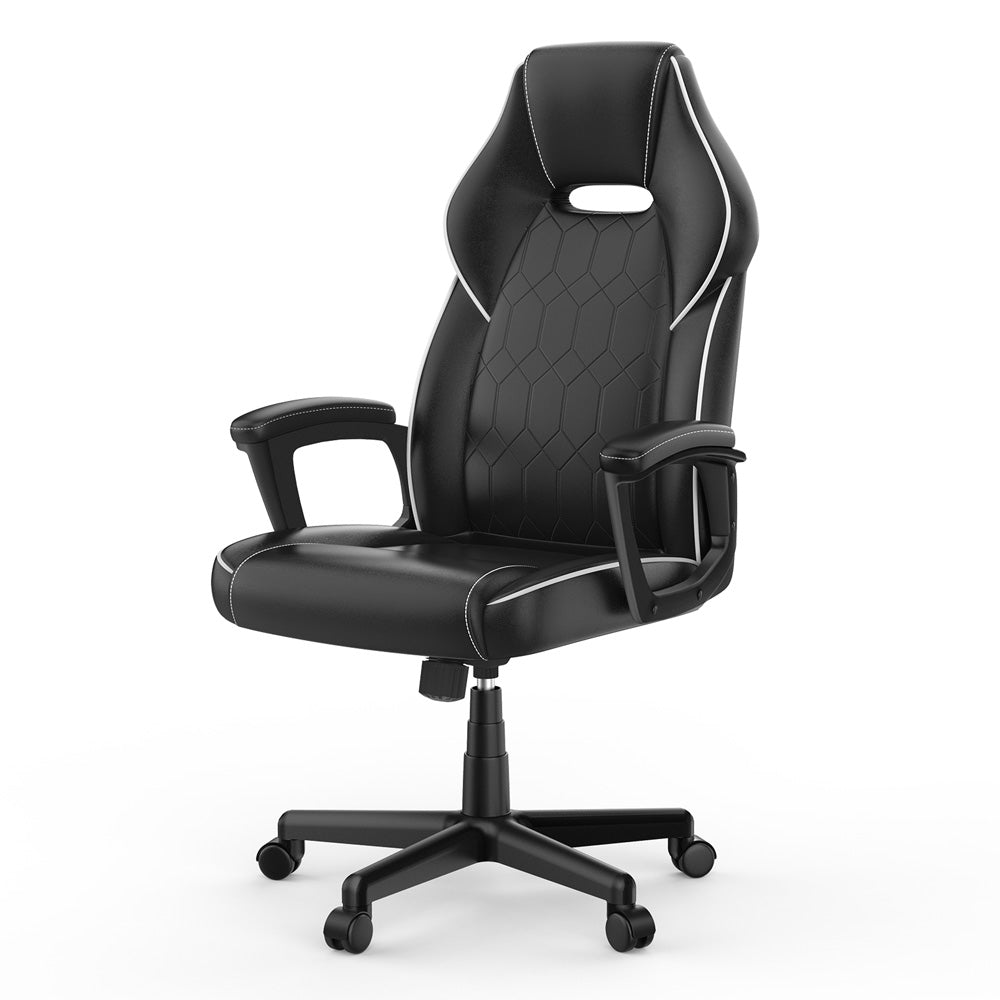 ACGAM CG-5354 Gaming Office Chair XL Version, Ergonomic Design, Flexible Tilting Tension and Height, Superior PVC Leather, Sleek Padded Armrests, 360° Smooth Swivel