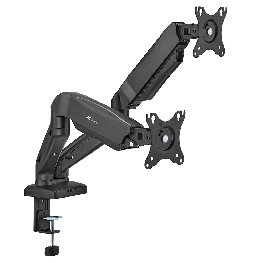 ACGAM MAS-1D Spring-Assisted Dual-Monitor Mount with Flexible Angle and Installation