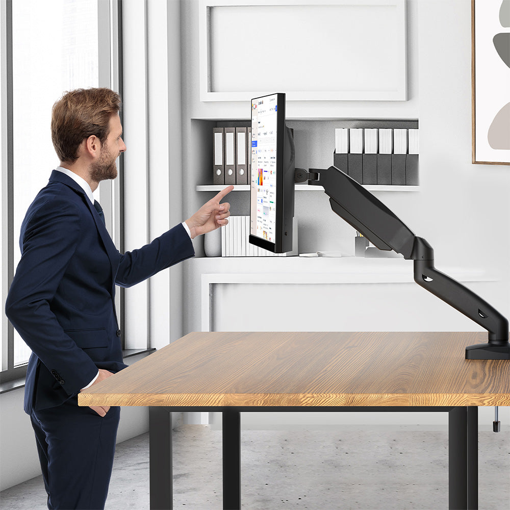 ACGAM MAS-1S Spring-Assisted Single-Monitor Mount with Flexible Angle and Installation