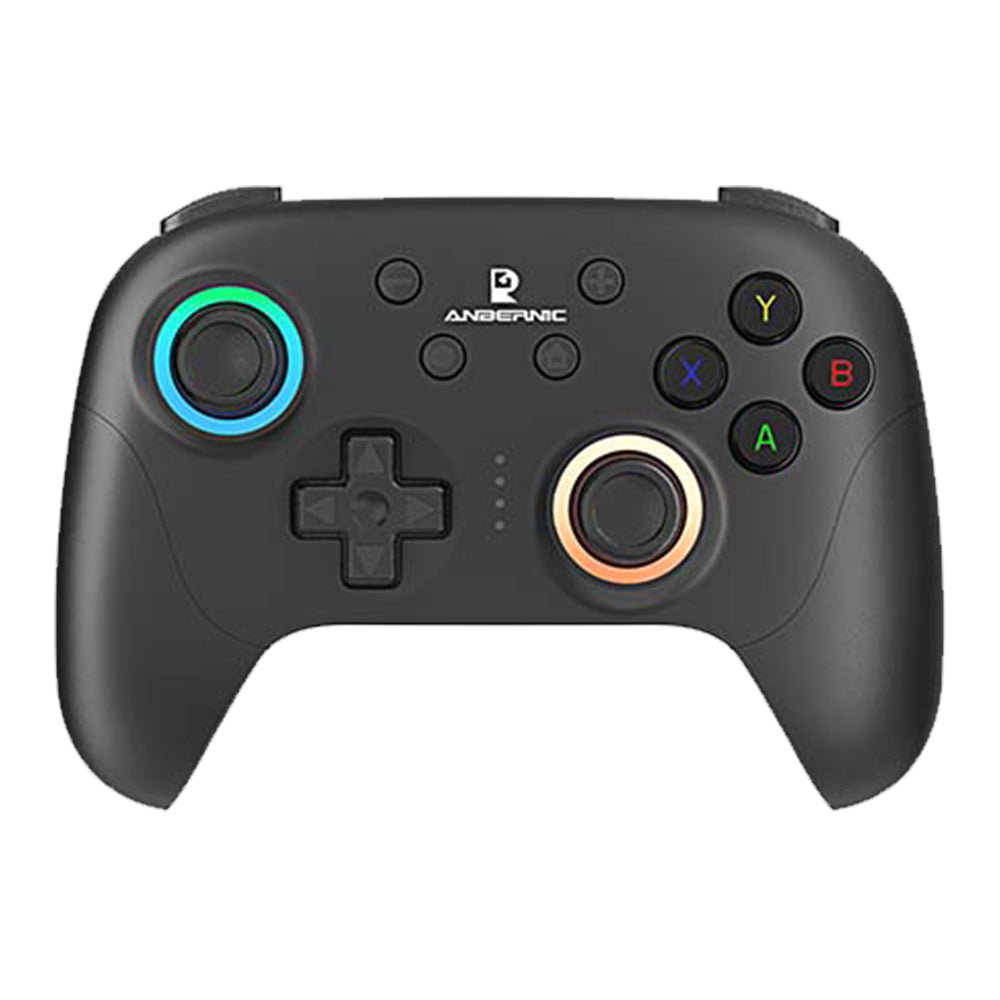 ANBERNIC RG P01 Game Controller, Hall Effect Triggers & Joystick, Six-axis Gyroscope, Bluetooth/2.4G Wireless/ Wired Connection, 9 Hours Autonomy, Compatible with PC, Switch, Android, iOS, Steam - Black