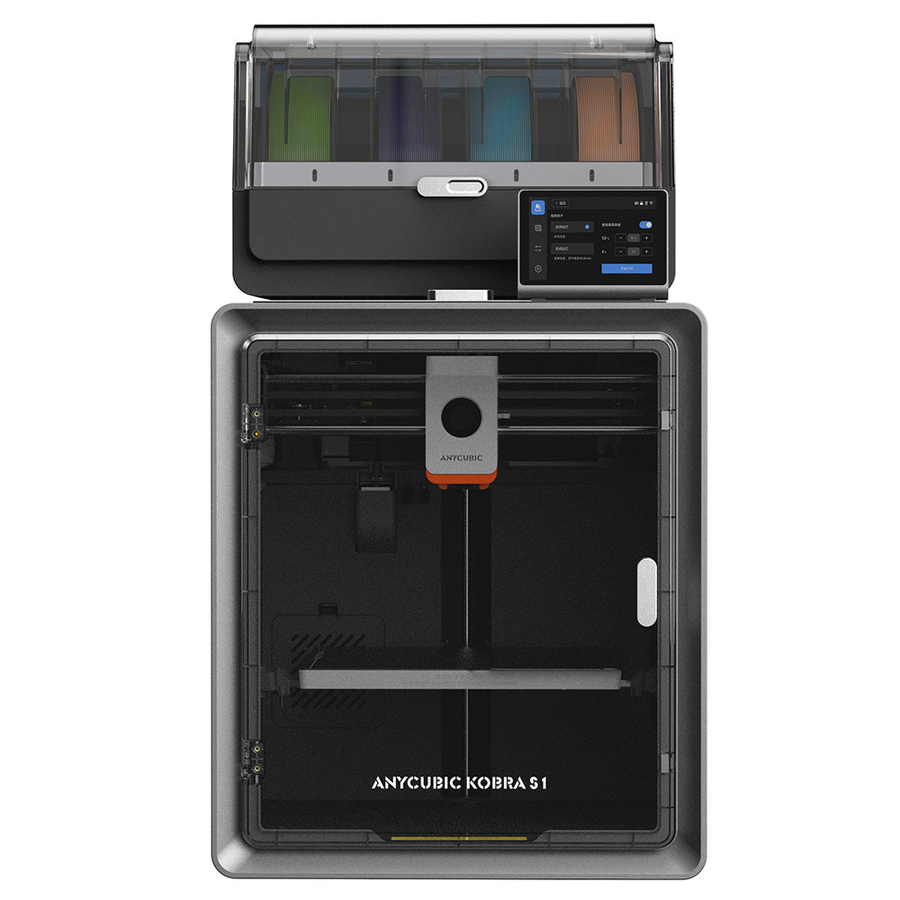 Anycubic Kobra S1 Combo 3D Printer, Up to 8-Color Printing, Ace Pro Color Engine, 600mm/s Ultra-Fast Speed, Auto-leveling, 320°C Hotend, 44dB Ultra-Quiet, CoreXY Construction, 250*250*250mm