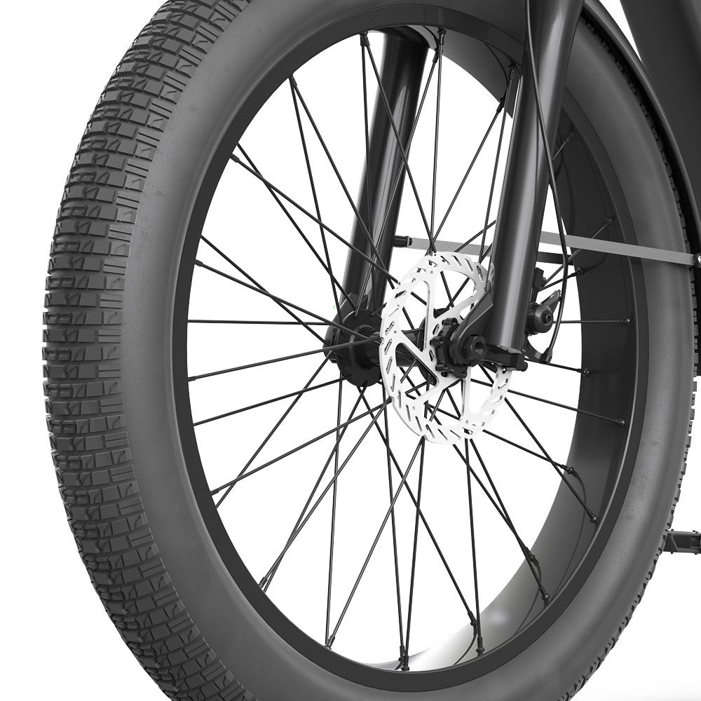 AOSTIRMOTOR KING 26*4.0'' Fat Tires 1000W Motor 48km/h Max Speed 52V 15Ah Battery 35-80km Range Shimano 7-Speed Gear