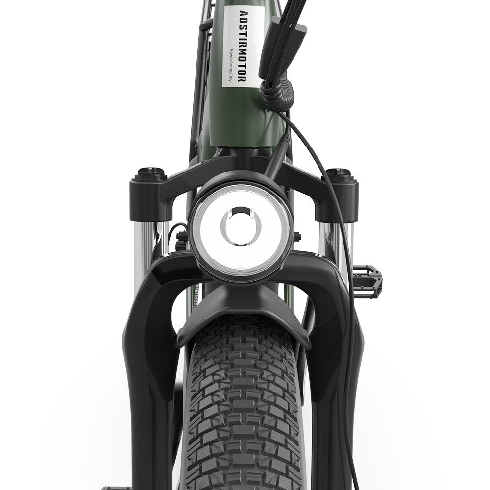 AOSTIRMOTOR KING 26*4.0'' Fat Tires 1000W Motor 48km/h Max Speed 52V 15Ah Battery 35-80km Range Shimano 7-Speed Gear