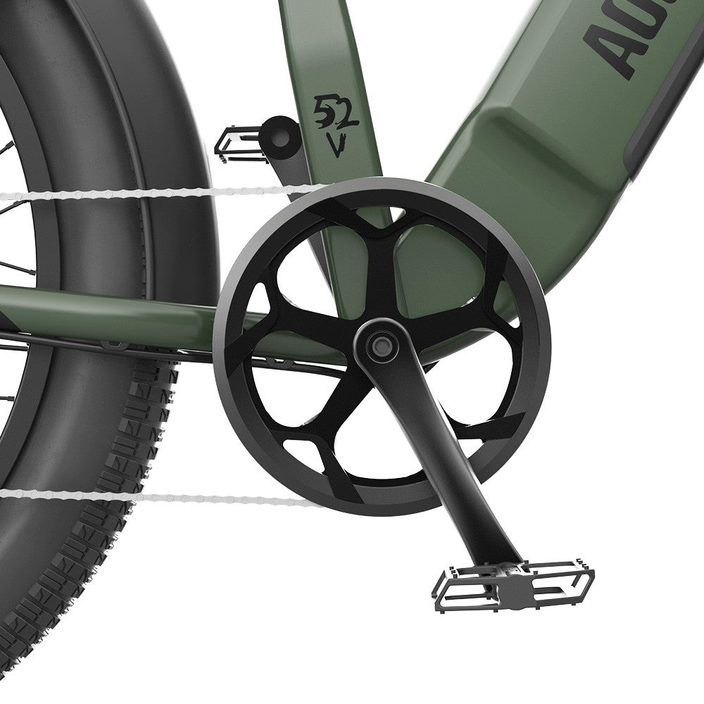 AOSTIRMOTOR KING 26*4.0'' Fat Tires 1000W Motor 48km/h Max Speed 52V 15Ah Battery 35-80km Range Shimano 7-Speed Gear
