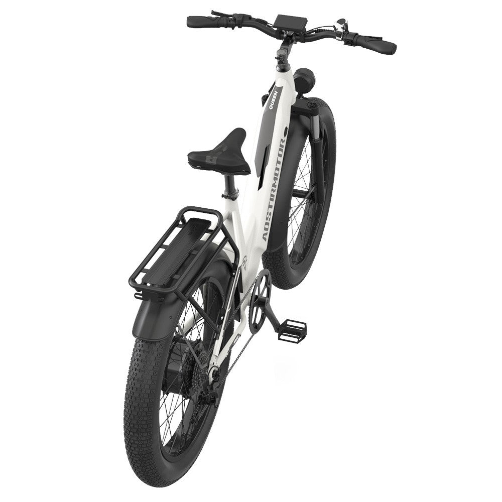 AOSTIRMOTOR QUEEN 26*4.0'' Fat Tires 1000W Motor 48km/h Max Speed 52V 15Ah Battery 35-80km Range Shimano 7-Speed Gear