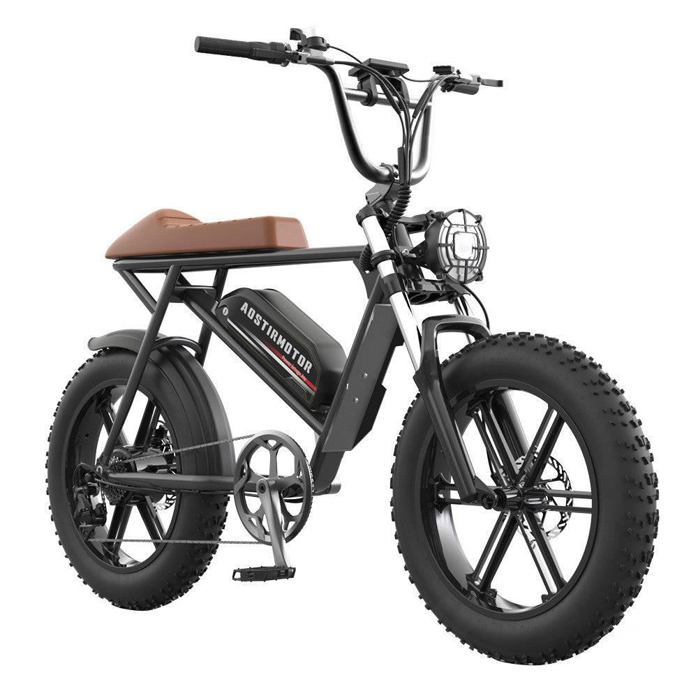 AOSTIRMOTOR STORM 20*4.0'' Fat Tires 750W Motor 45km/h Max Speed 48V 12.5Ah Battery 25-40km Range Shimano 7-Speed Gear