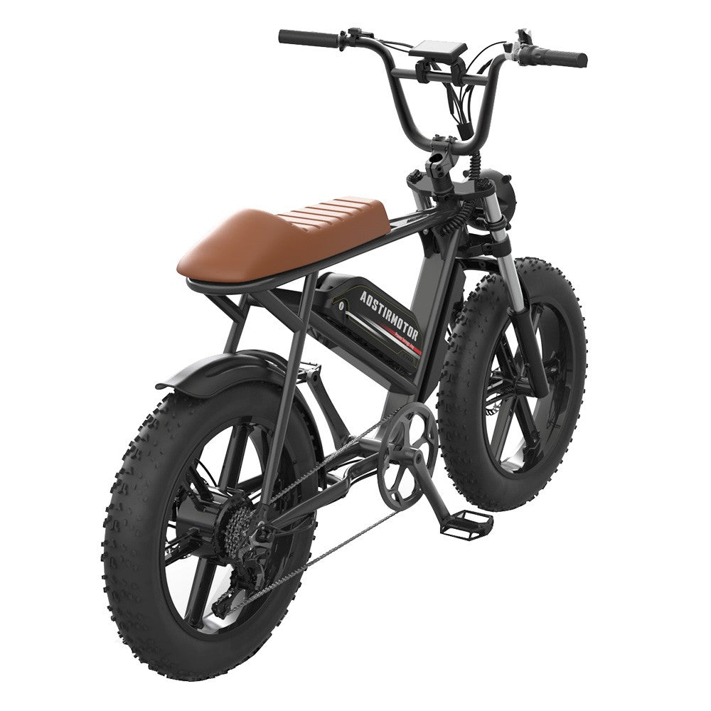AOSTIRMOTOR STORM 20*4.0'' Fat Tires 750W Motor 45km/h Max Speed 48V 12.5Ah Battery 25-40km Range Shimano 7-Speed Gear
