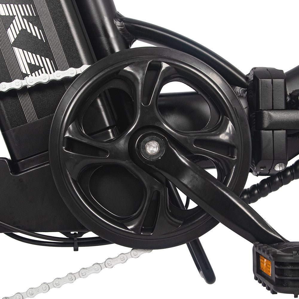 AVAKA BZ20 PLUS Electric Bike Foldable 20*3.0 Inch Fat Tires 500W Brushless Motor 25Km/h Max Speed 48V 18.2Ah Battery 100Km Range 120KG Max Load Dual Disc Brake Shimano 7-Speed Gear IP54 Waterproof LCD Display One-piece Wheel - Black