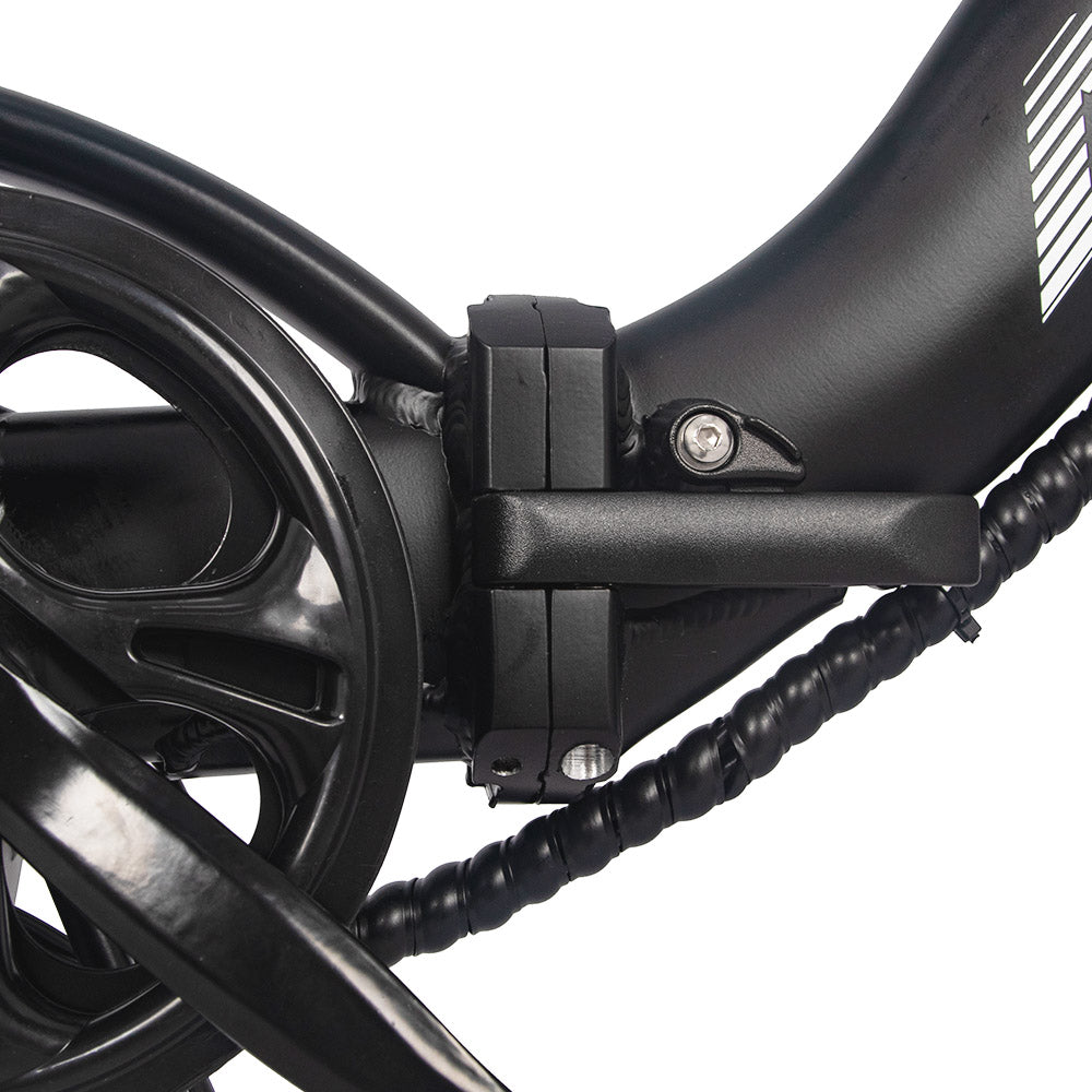 AVAKA BZ20 PLUS Electric Bike Foldable 20*3.0 Inch Fat Tires 500W Brushless Motor 25Km/h Max Speed 48V 18.2Ah Battery 100Km Range 120KG Max Load Dual Disc Brake Shimano 7-Speed Gear IP54 Waterproof LCD Display One-piece Wheel - Black