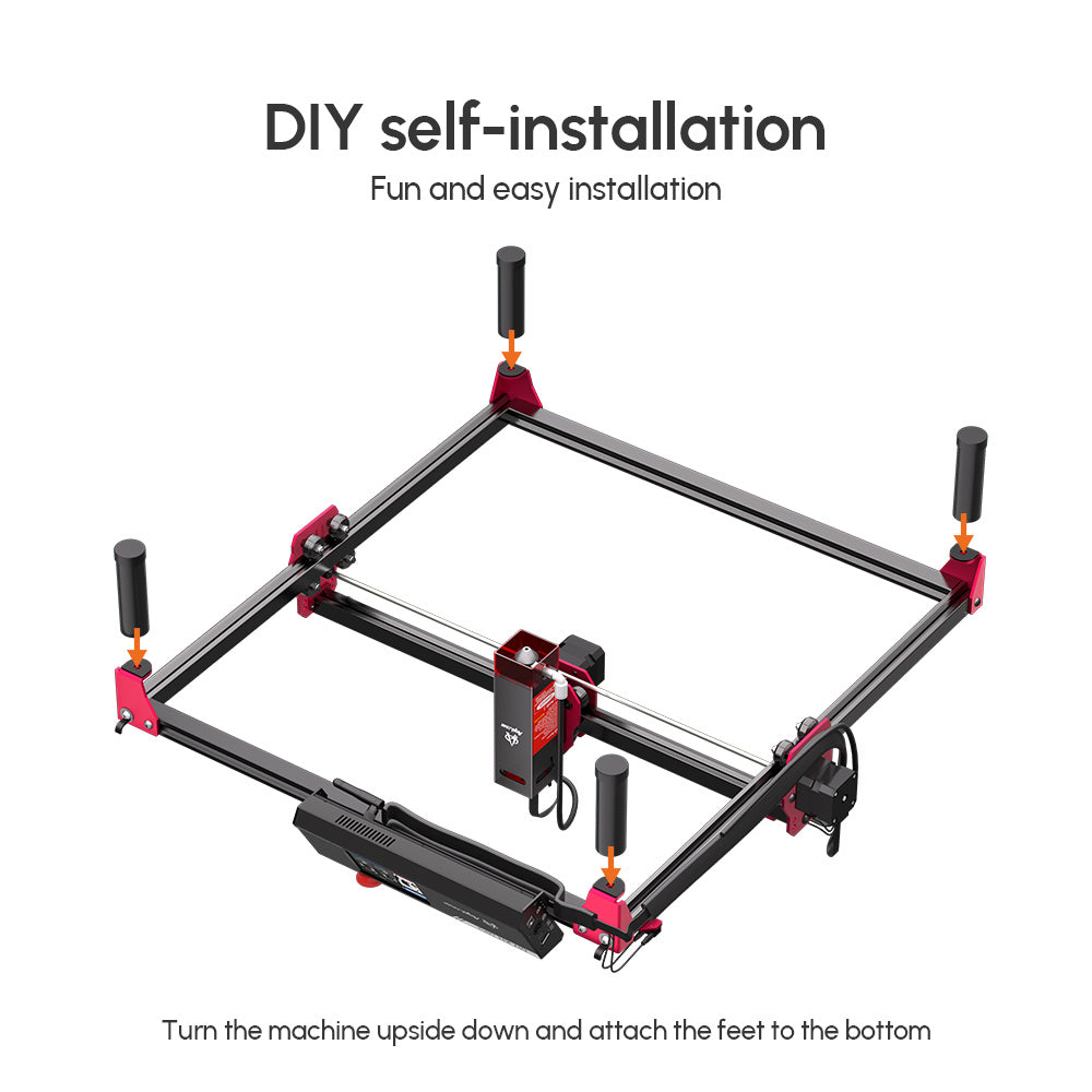 AlgoLaser ALRS2.0 Raisers 110mm for Alpha/Delta/DIY KIT Engraver Machine - 4pcs