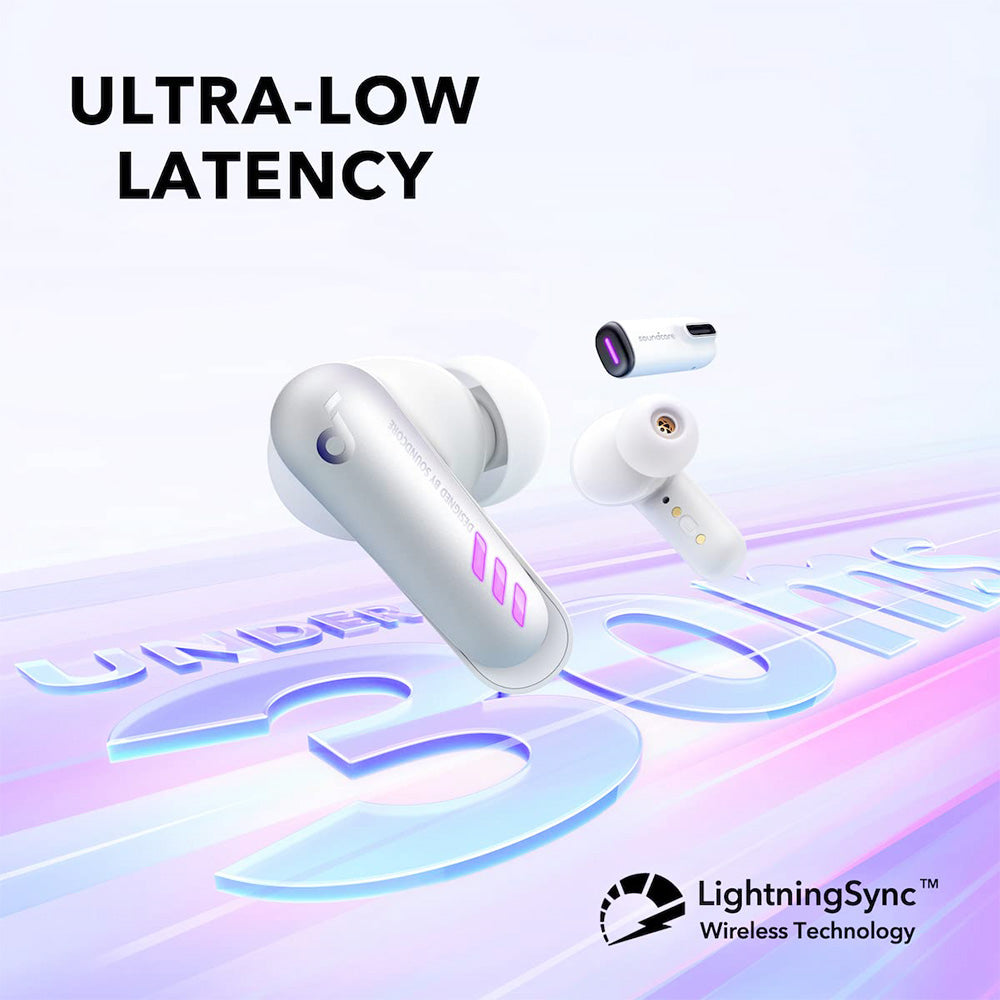Anker Soundcore VR P10 TWS Gaming Earbuds, Compatible with Meta Quest 2, Steam Deck, PS4, PS5, PC, Switch - White