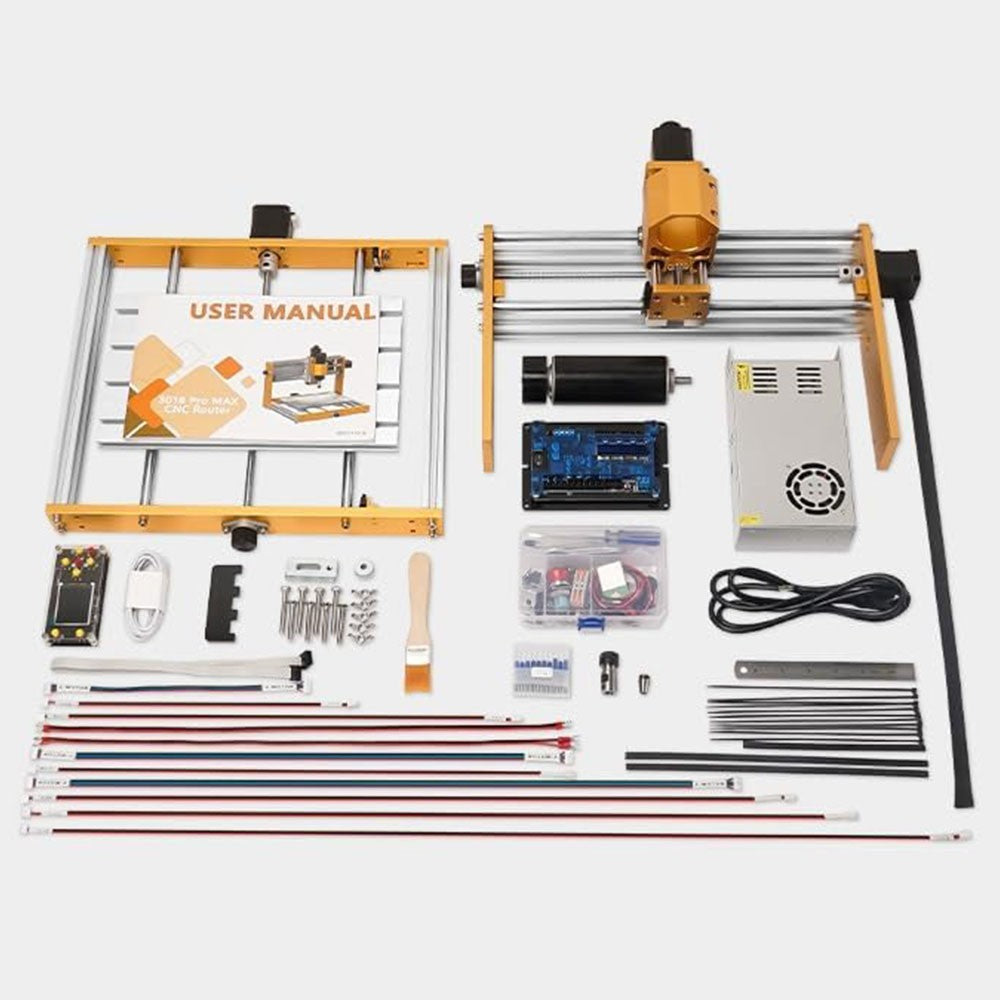 Annoytools 3018 Pro Max CNC Router Machine, 3 Axis Limit Switches, GRBL Offline Control, 300x180x80mm