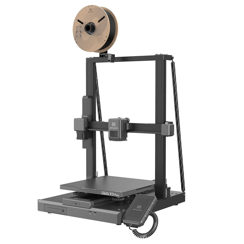 Artillery Sidewinder X3 Plus 3D Printer, Auto-Leveling, 300mm/s Max Printing Speed, Dual-Gear Direct Extruder, Automatic Cleaning Nozzle, STM32-bit Motherboard, Top Lighting, 300x300x400mm
