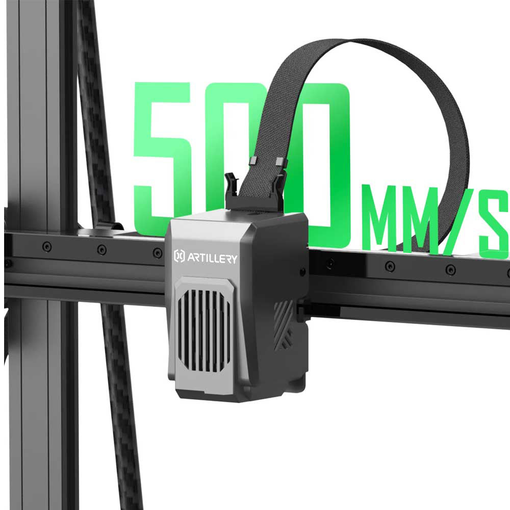 Artillery Sidewinder X4 Plus 3D Printer, 300*300*400mm, 500mm/s Print Speed, XY-Metal Linear Guide Rail, Auto Levelling, 8000 rpm Efficient Cooling Fans