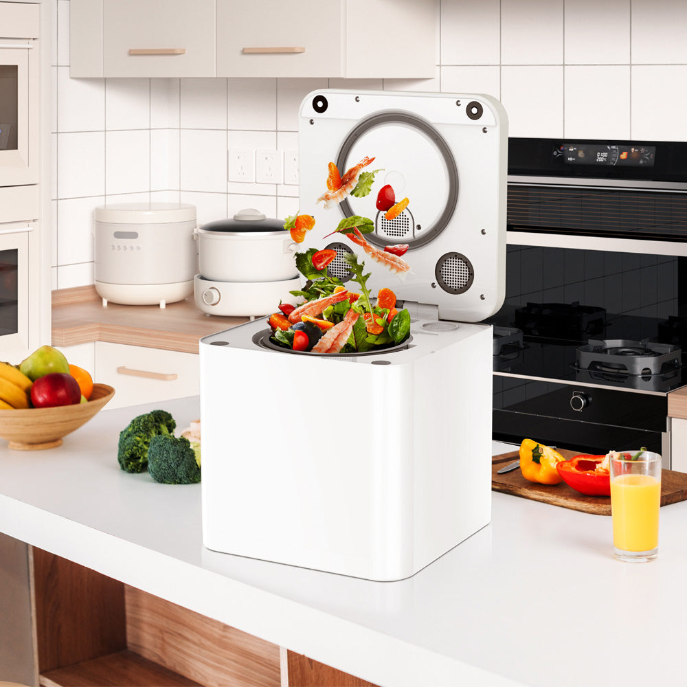 BEECO HQD-314Pro Electric Waste Kitchen Composter, 3.3L Big Capacity, Built-in UVC Light, Auto Home Compost Machine Odorless, Turn Food Waste to Fertilizer for Garden, Food Waste Compost Machine
