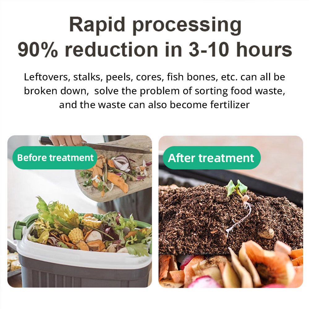 BEECO HQD-314Pro Electric Waste Kitchen Composter, 3.3L Big Capacity, Built-in UVC Light, Auto Home Compost Machine Odorless, Turn Food Waste to Fertilizer for Garden, Food Waste Compost Machine