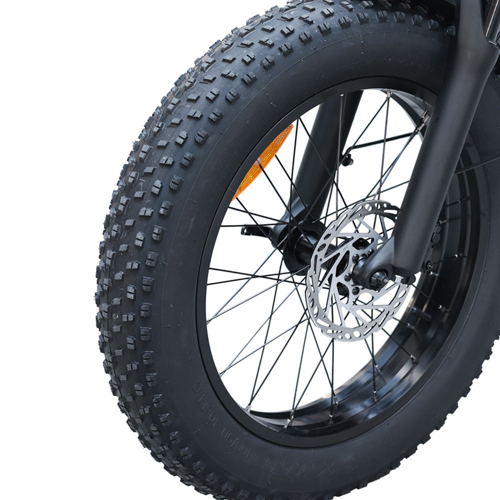 Bezior XF006 Electric Bike, 1200W Motor, 48V 23.2Ah Battery, 20*4.0-inch Tire, 47km/h Max Speed, 100km Range, Hydraulic Oil Brakes, Spring Suspensions, Shimano 7-speed, LCD Display