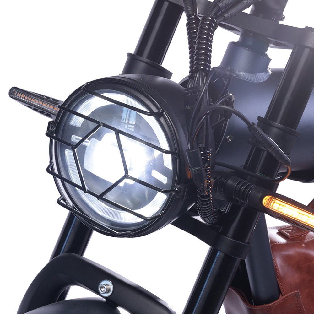 Bezior XF006 Electric Bike, 1200W Motor, 48V 23.2Ah Battery, 20*4.0-inch Tire, 47km/h Max Speed, 100km Range, Hydraulic Oil Brakes, Spring Suspensions, Shimano 7-speed, LCD Display
