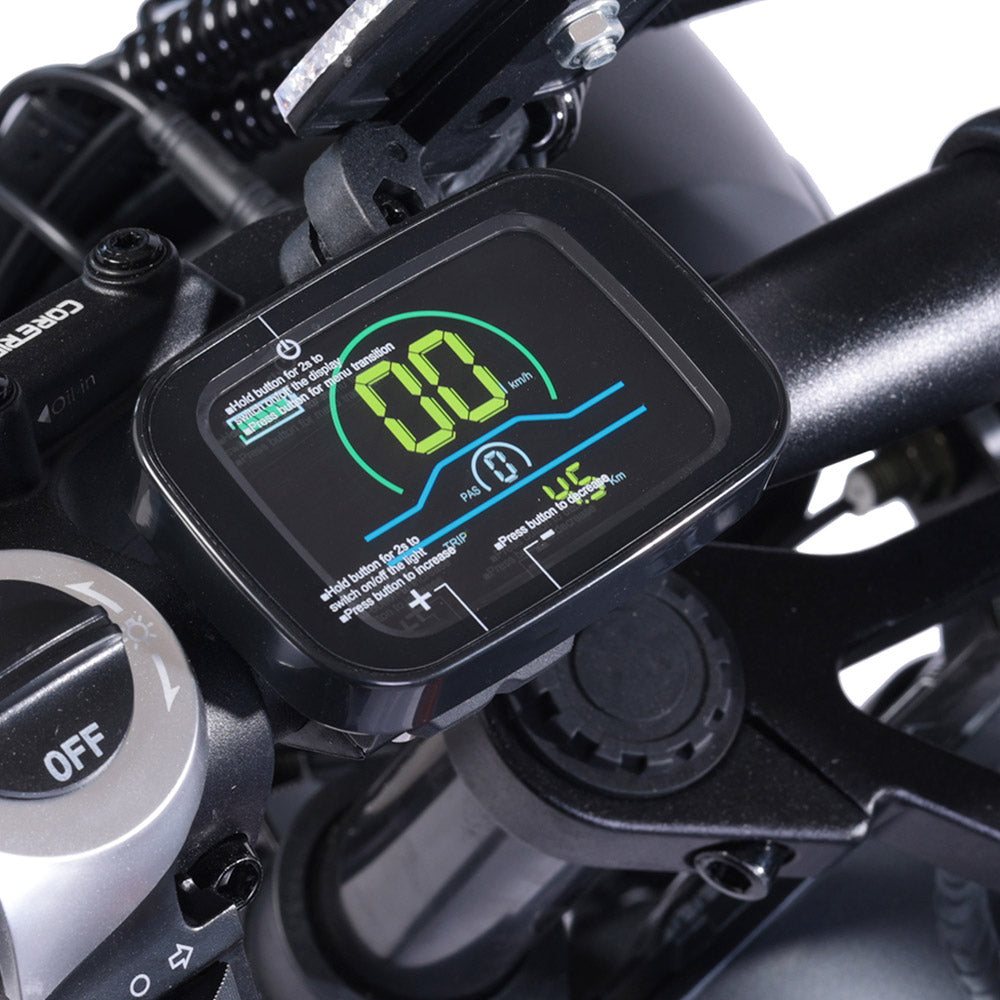 Bezior XF006 Electric Bike, 1200W Motor, 48V 23.2Ah Battery, 20*4.0-inch Tire, 47km/h Max Speed, 100km Range, Hydraulic Oil Brakes, Spring Suspensions, Shimano 7-speed, LCD Display