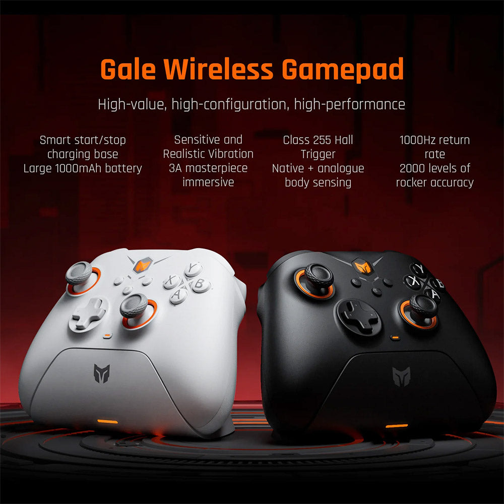 BIGBIG WON GALE HALL Wireless Game Controller, 3 Connection Modes, Hall Joysticks & Triggers, Compatible with Switch / PC / iOS / Android