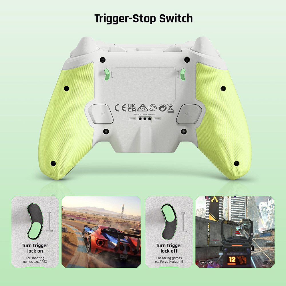BIGBIG WON Rainbow 2 SE Game Controller, Hall Effect Trigger, Support Black Myth Wukong, 12-bit ADC, 4-way & 8-way D-pads, Compatible with Switch / PC / Android / iOS - Green