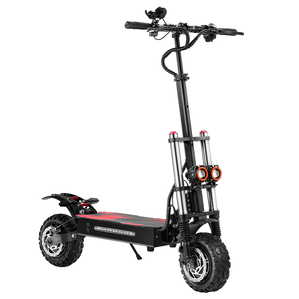 BOYUEDA S3-11 Electric Scooter, 3000W*2 Motor 85km/h Max Speed, 2280Wh Battery up to 120km Range, 11-inch Sawtooth Vaccum Off-road Tire, Dual Hydraulic Disc Brakes, Hydraulic damping, 45° Climbing LCD Display All-round Lighting and turn signal