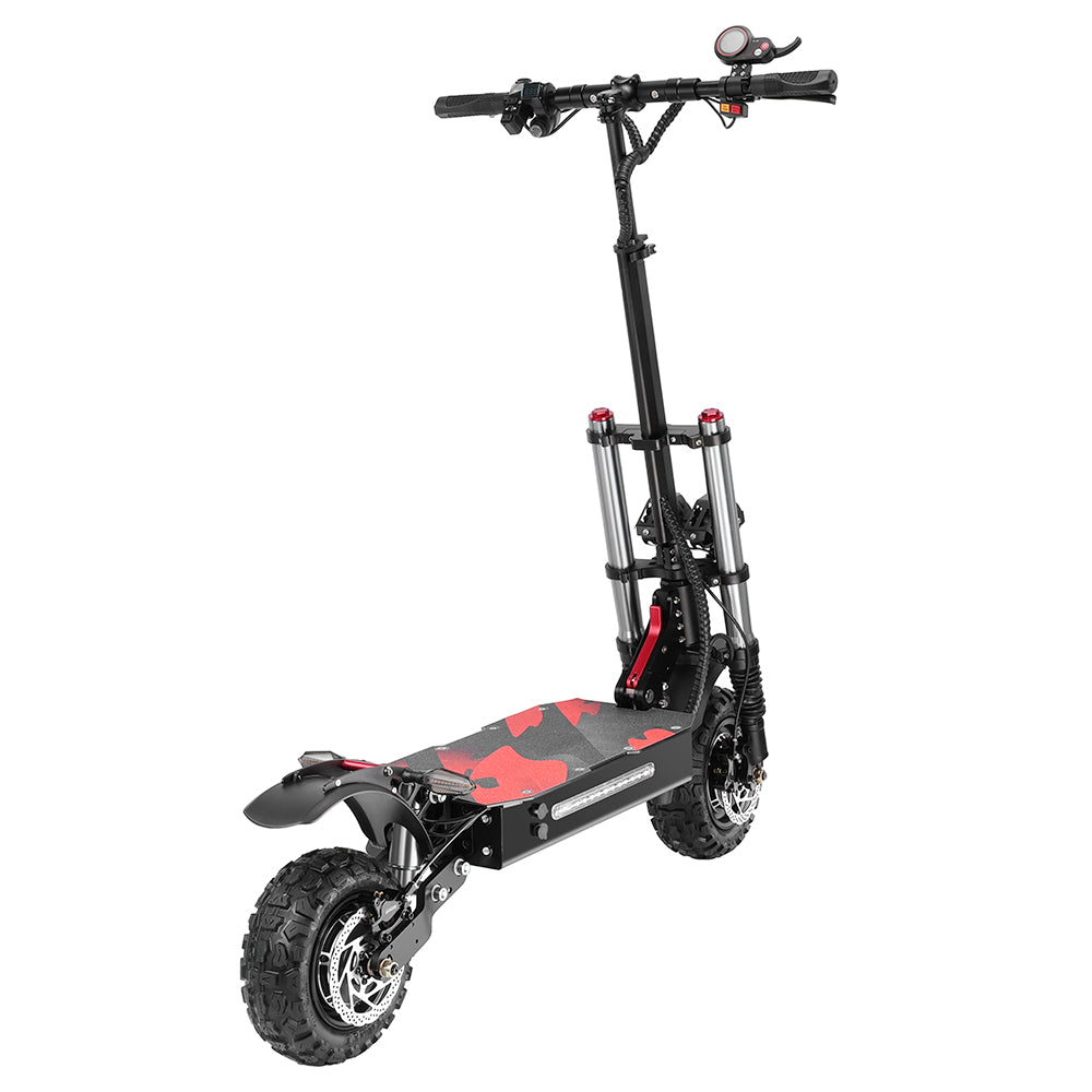 BOYUEDA S3-11 Electric Scooter, 3000W*2 Motor 85km/h Max Speed, 2280Wh Battery up to 120km Range, 11-inch Sawtooth Vaccum Off-road Tire, Dual Hydraulic Disc Brakes, Hydraulic damping, 45° Climbing LCD Display All-round Lighting and turn signal