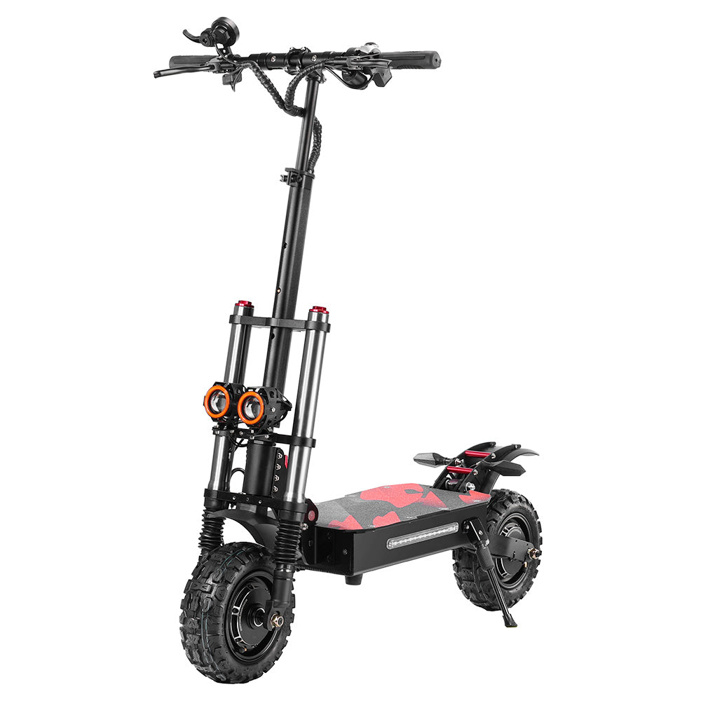 BOYUEDA S3-11 Electric Scooter, 3000W*2 Motor 85km/h Max Speed, 2280Wh Battery up to 120km Range, 11-inch Sawtooth Vaccum Off-road Tire, Dual Hydraulic Disc Brakes, Hydraulic damping, 45° Climbing LCD Display All-round Lighting and turn signal
