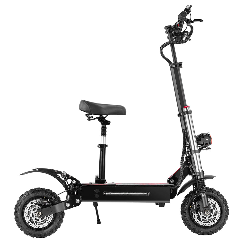BOYUEDA S3-11 Electric Scooter, 3000W*2 Motor 85km/h Max Speed, 2280Wh Battery up to 120km Range, 11-inch Sawtooth Vaccum Off-road Tire, Dual Hydraulic Disc Brakes, Hydraulic damping, 45° Climbing LCD Display All-round Lighting and turn signal