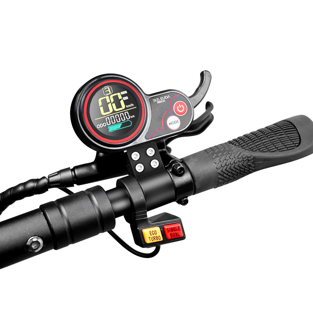 BOYUEDA S3-11 Electric Scooter, 3000W*2 Motor 85km/h Max Speed, 2280Wh Battery up to 120km Range, 11-inch Sawtooth Vaccum Off-road Tire, Dual Hydraulic Disc Brakes, Hydraulic damping, 45° Climbing LCD Display All-round Lighting and turn signal