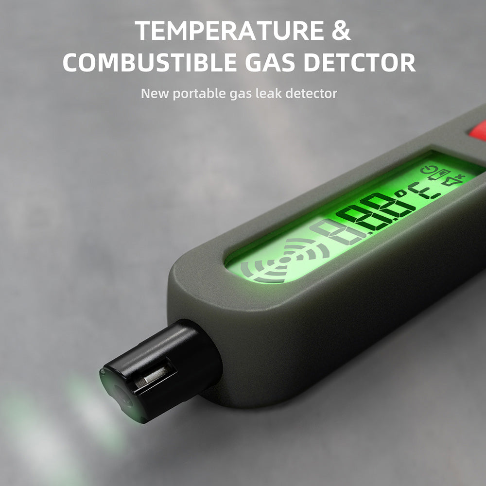 BSIDE G1 Combustible Gases Leak Detector, Natural Gases Leakage Detection, LCD Display with Backlight, Sound & Light & Vibration Alarm, without Bag