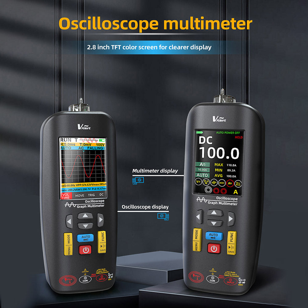 BSIDE O1X 3 in 1 Oscilloscope Multimeter Electric Pen, 10MHz Bandwidth, 2.8 inch TFT Color Screen, 2000mAh Lithium Battery, LED Flashlight
