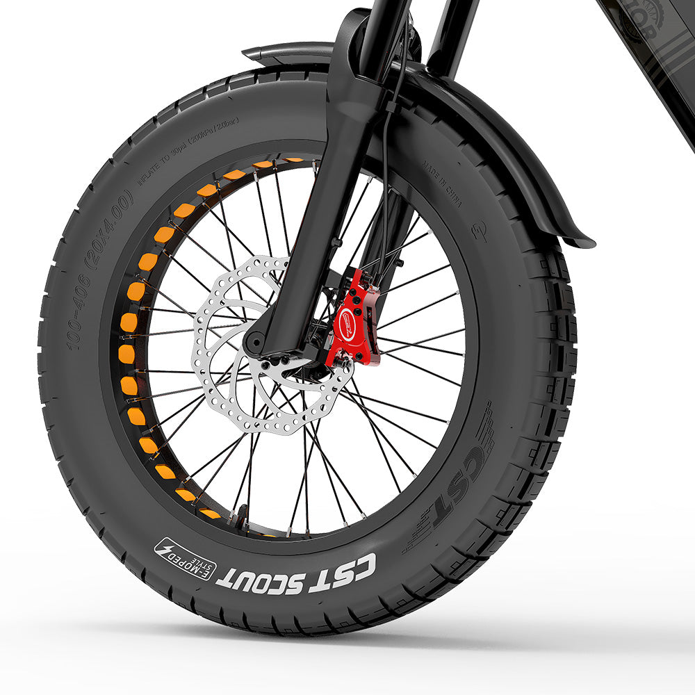 Bezior X500 Max Electric Cargo Bike, 750W Bafang Motor, SAMSUNG 48V 37.5Ah Removable Battery, 20*4.0 Inch Fat Tire, 48km/h Max Speed up to 220km Range, Front Spring Fork Hydraulic Disc Brakes Shimano 7-Speed with 60cm*20cm Large Heavy-duty Shelf