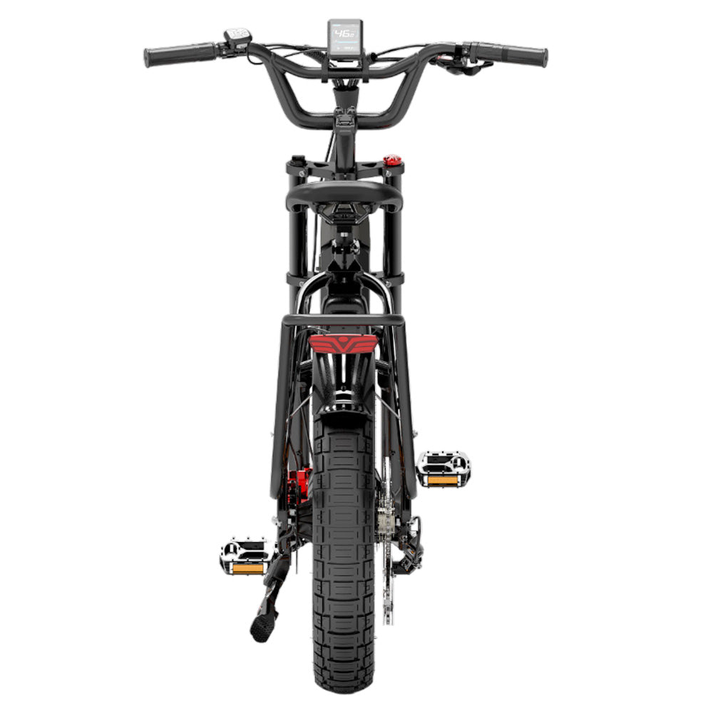 Bezior X500 Max Electric Cargo Bike, 750W Bafang Motor, SAMSUNG 48V 37.5Ah Removable Battery, 20*4.0 Inch Fat Tire, 48km/h Max Speed up to 220km Range, Front Spring Fork Hydraulic Disc Brakes Shimano 7-Speed with 60cm*20cm Large Heavy-duty Shelf