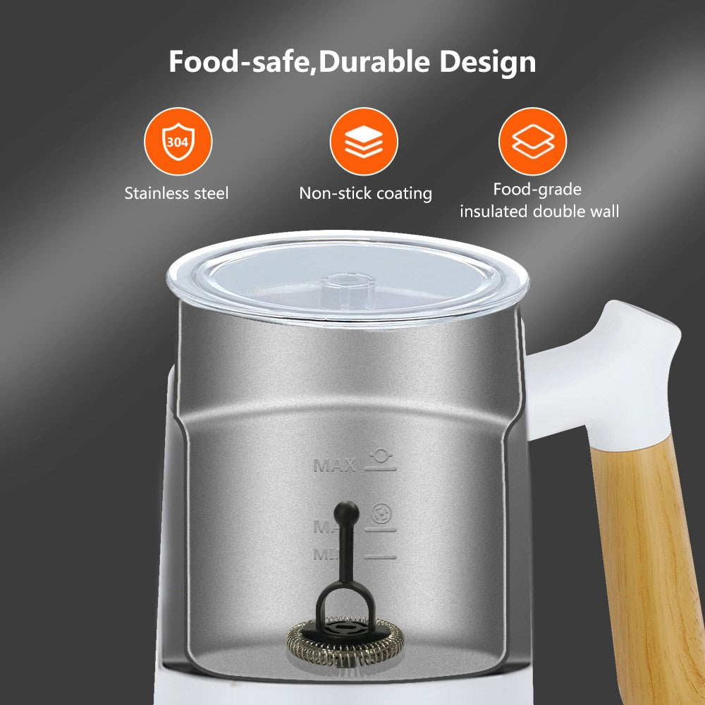 BioloMix BN11 4 in 1 Hot and Cold Milk Frother, 150ml Frothing Capacity, 300ml Heating Capacity