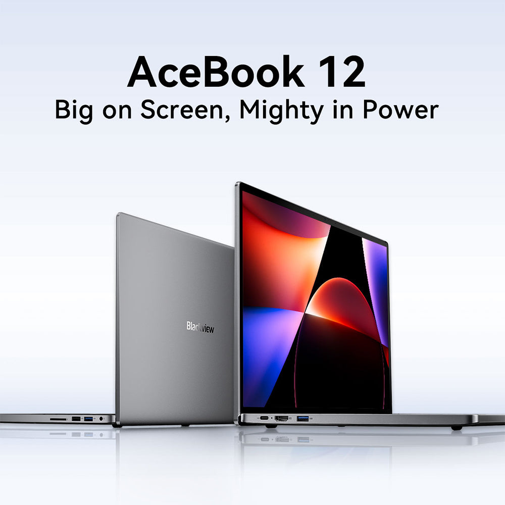 Blackview Acebook 12 Laptop, 16 inch 1920*1200 IPS Screen, Intel Core i5-1030NG7 4 Cores Max 3.5GHz, 16GB RAM 512GB SSD, WiFi 5 Bluetooth 4.2, 1*Full-featured Type-C, 2* USB 3.2, 1* USB 2.0, 1* HDMI, 1* SD Card, 1* Audio Jack, 57Wh Battery