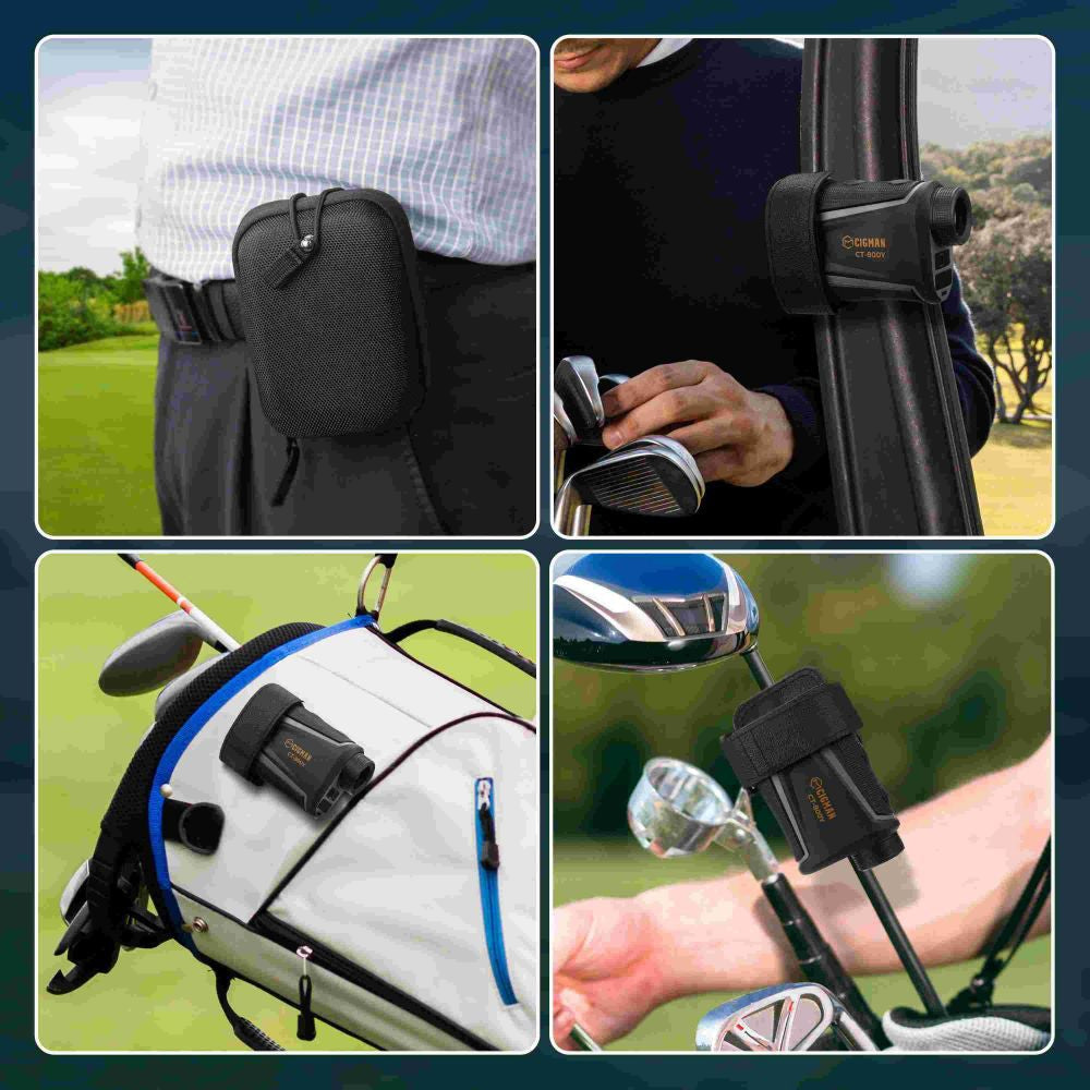 CIGMAN CT-800Y 800m Golf Rangefinder, with 6X Magnification, Flag Pole Locking Vibration, Magnetic Strap, USB Rechargeable