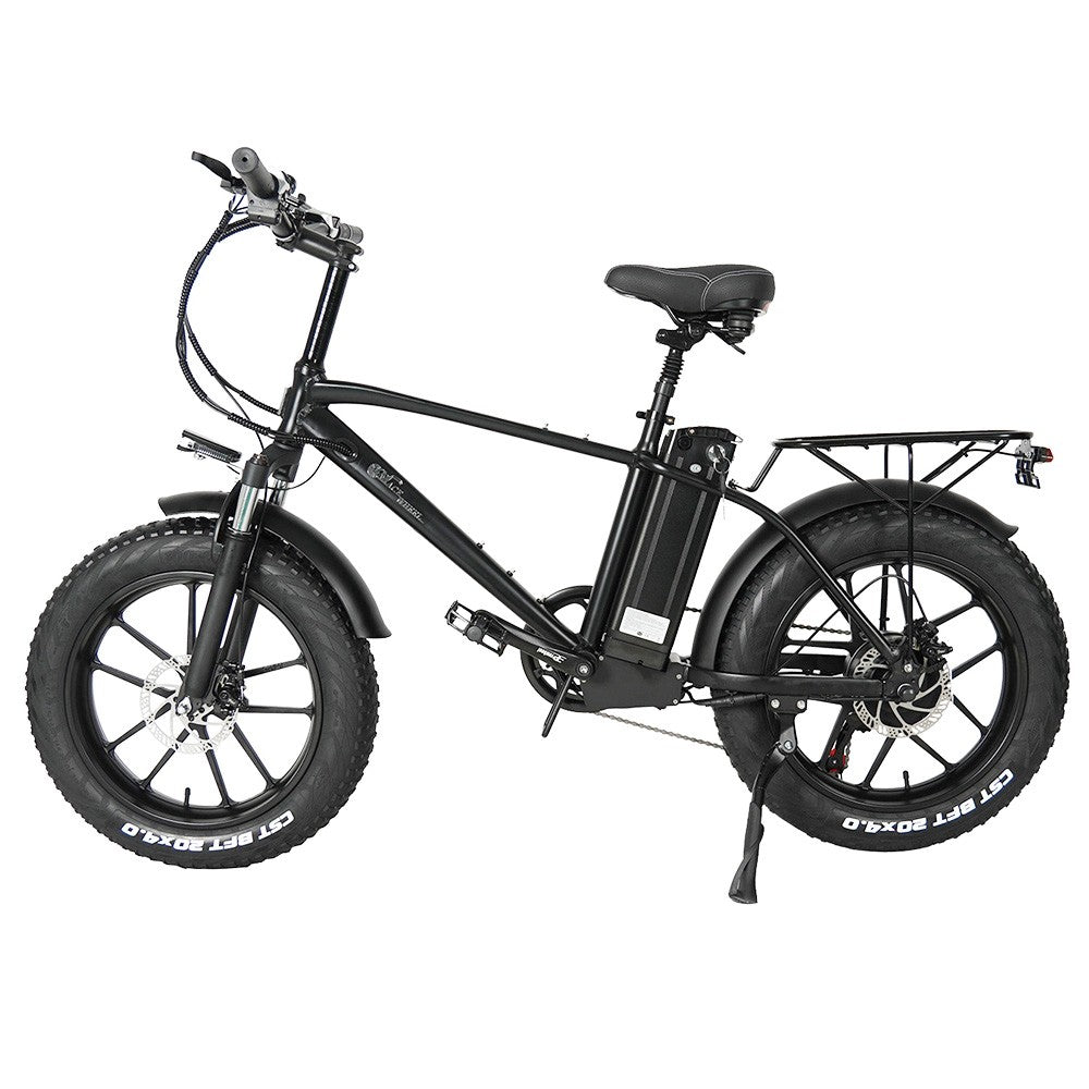 CMACEWHEEL T20 Electric Bike 20*4.0 inch CST Fat Tire 750W Motor 45km/h Max Speed 48V 17Ah Battery - Black