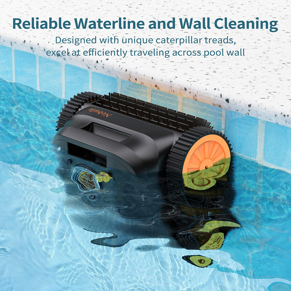 CoasTeering Nebula Cordless Robotic Pool Cleaner, 180min Runtime, Wall Climbing & Waterline Cleaning, Brushless Motors, Smart Navigation, Cleaning Inground Pools up to 3229 Sq.ft