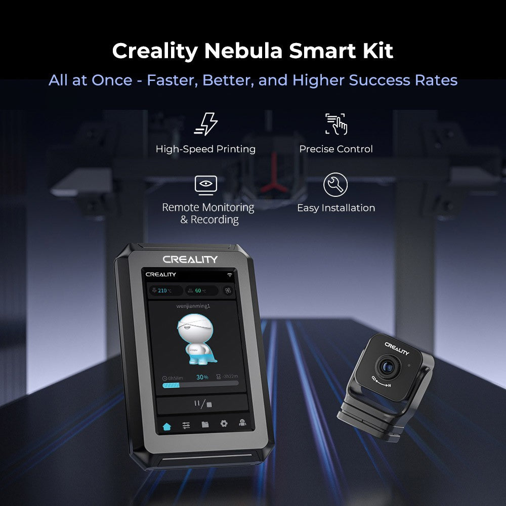 Creality Nebula Smart Kit, 1920x1080 Resolution, Remote Monitoring, Time-Lapse Photography, Compatible with  Ender-3(32 bit Motherboard)/ Ender-3 Pro/ Ender-3 V2/ Ender-3 V2 NEO /Ender-3 V3 SE /  /Ender-3 V3 KE