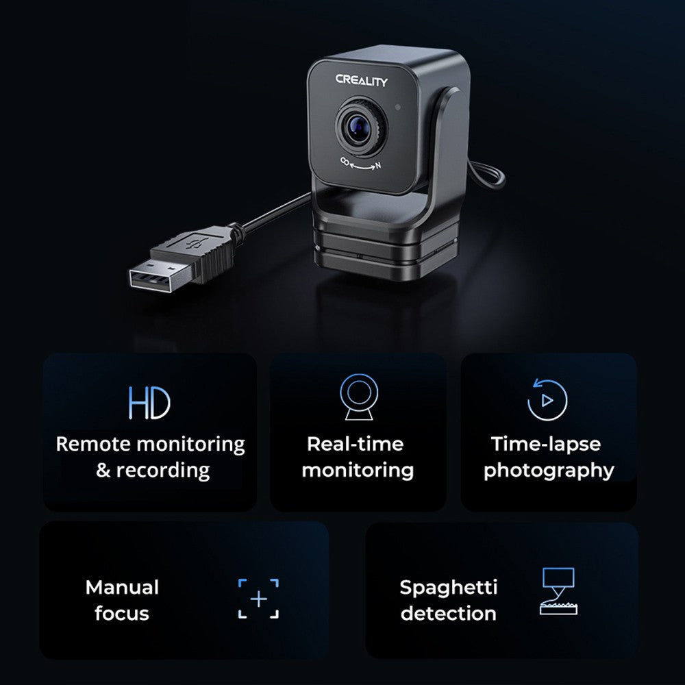 Creality Nebula Smart Kit, 1920x1080 Resolution, Remote Monitoring, Time-Lapse Photography, Compatible with  Ender-3(32 bit Motherboard)/ Ender-3 Pro/ Ender-3 V2/ Ender-3 V2 NEO /Ender-3 V3 SE /  /Ender-3 V3 KE
