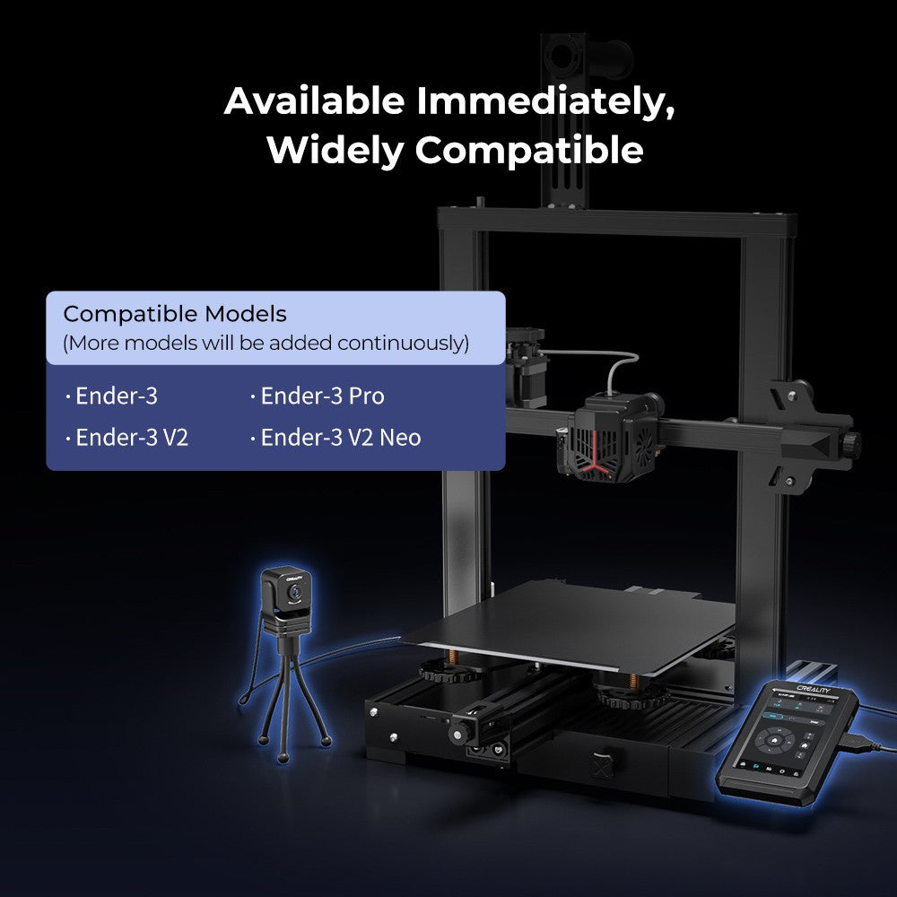 Creality Nebula Smart Kit, 1920x1080 Resolution, Remote Monitoring, Time-Lapse Photography, Compatible with  Ender-3(32 bit Motherboard)/ Ender-3 Pro/ Ender-3 V2/ Ender-3 V2 NEO /Ender-3 V3 SE /  /Ender-3 V3 KE