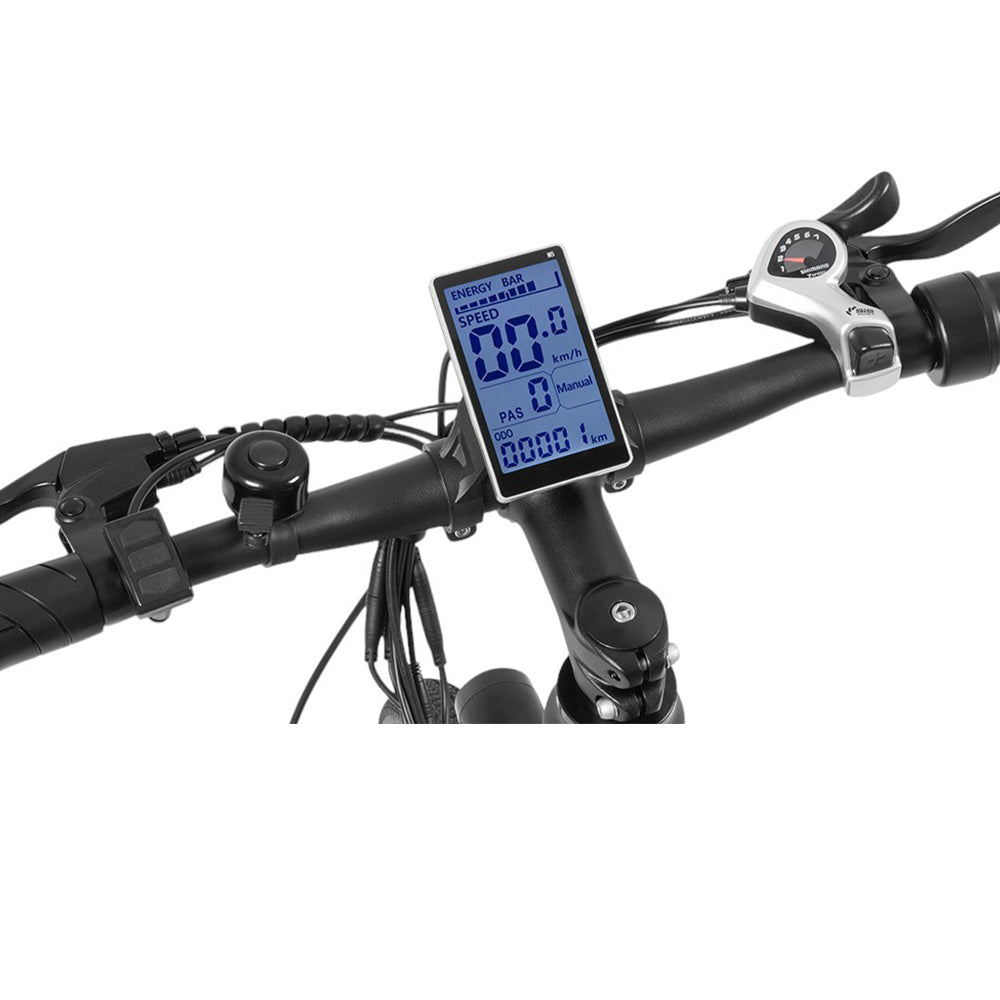 DYU C5 City Electric Bike, 250W Motor, 48V 10AH Battery, 27.5 Inch Tire, 25km/h Max Speed, 65km Range, Dual Disc Brakes, Shimano 7-speed