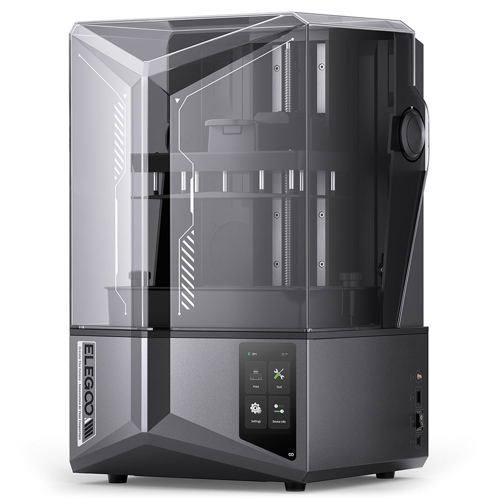 ELEGOO Saturn 4 Ultra 3D Printer, 10-inch 12K Mono LCD, Max 150mm/h Printing Speed, Tilt Release Technology, Auto Leveling, Flip-Up Cover, Smart Mechanical Sensor, AI Camera, 218.88x122.88x220mm³
