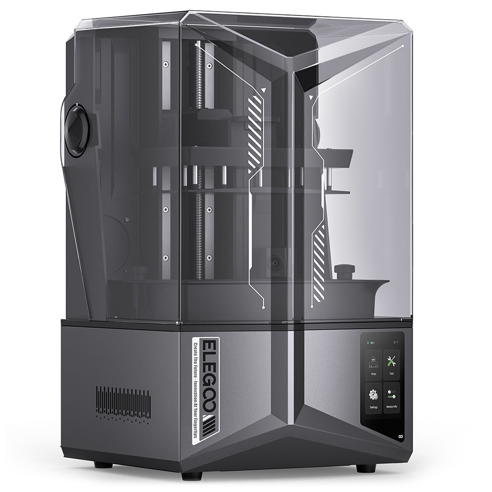 ELEGOO Saturn 4 Ultra 3D Printer, 10-inch 12K Mono LCD, Max 150mm/h Printing Speed, Tilt Release Technology, Auto Leveling, Flip-Up Cover, Smart Mechanical Sensor, AI Camera, 218.88x122.88x220mm³