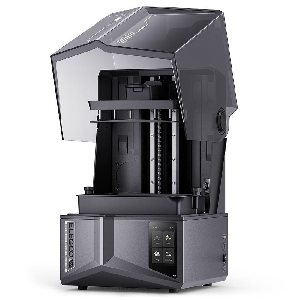 ELEGOO Saturn 4 Ultra 3D Printer, 10-inch 12K Mono LCD, Max 150mm/h Printing Speed, Tilt Release Technology, Auto Leveling, Flip-Up Cover, Smart Mechanical Sensor, AI Camera, 218.88x122.88x220mm³