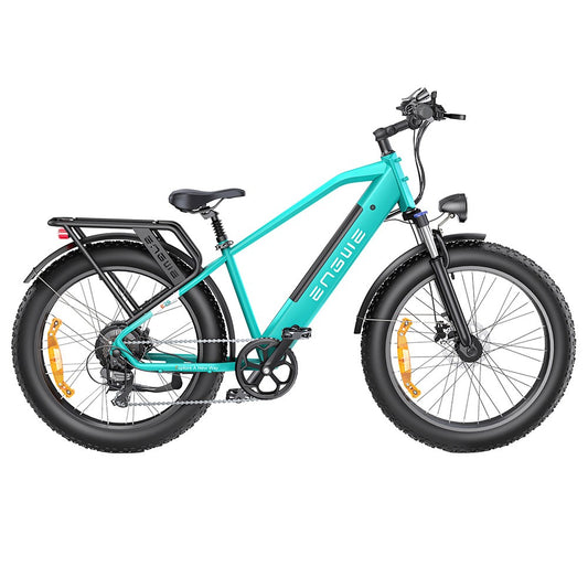 ENGWE E26 Step-over Electric Bike, 48V 16AH Battery 250W Motor Mountain Bike Shimano 7-Speed Gear 140km Max Range 25km/h Max Speed 26*4.0 inch Fat Tire 150kg Load Hydraulic Disc Brake - Gem Blue
