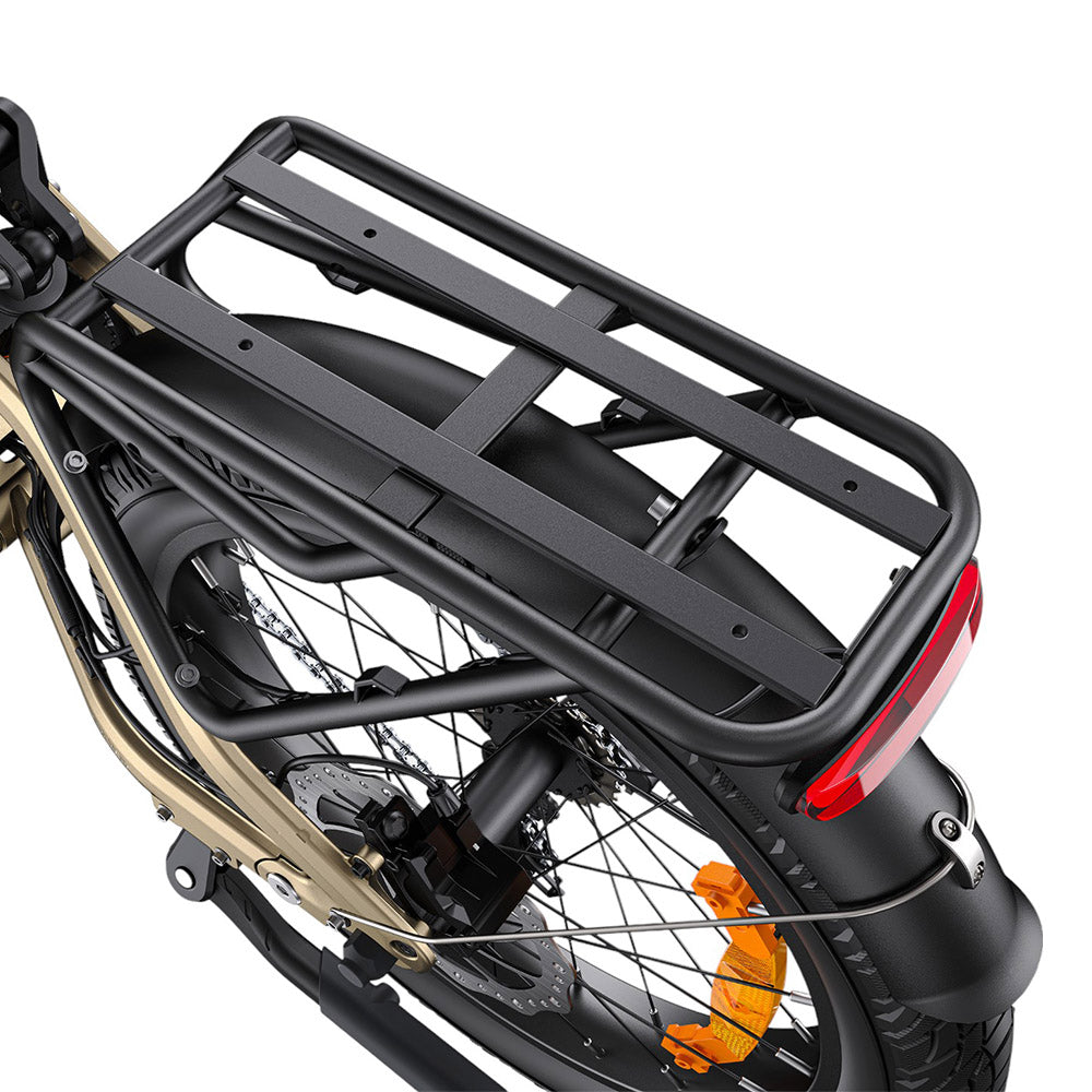 ENGWE L20 3.0 Pro Electric Bike, 250W Motor, 48V 15Ah Battery, 20x3.0 inch Tire, 160km Max Range, Hydraulic Brake, Full Suspension,
Shimano 7-speed - Golden